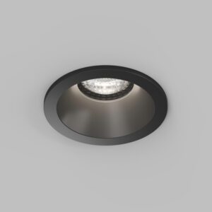 Встраиваемый влагозащищённый светильник COVE, IP44, до 15 Вт LED, GU10, алюминий, чёрный