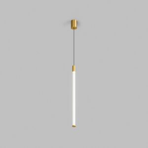 Светильник подвесной AURA, 16 Вт, 3000К, ?42x2300 мм, алюминий+стекло, бронза