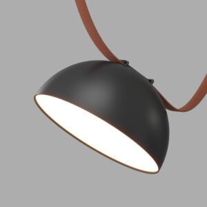 DK5660-BK Cветильник для трека-ремня Belty Smart, серия Flow со светодиодом, D220*H117мм, 48V DC, 24W, RA90, 120°, 3000-5700K, IP20, черный, алюминий