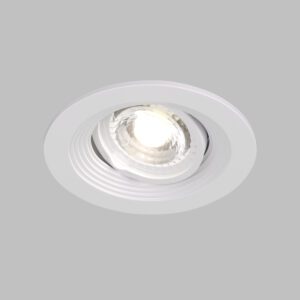 DK3029-WH Встраиваемый светильник, IP 20, 10 Вт, GU5.3, LED, белый, пластик